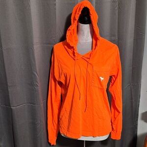 Pink hooded tee shirt